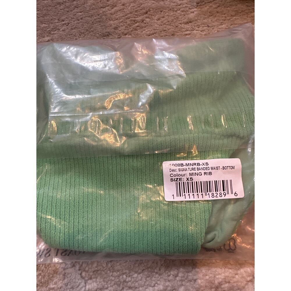 FP Toast Swim Banded Waist Bikini Bottom Ribbed Green SZ XS - Picture 5 of 5